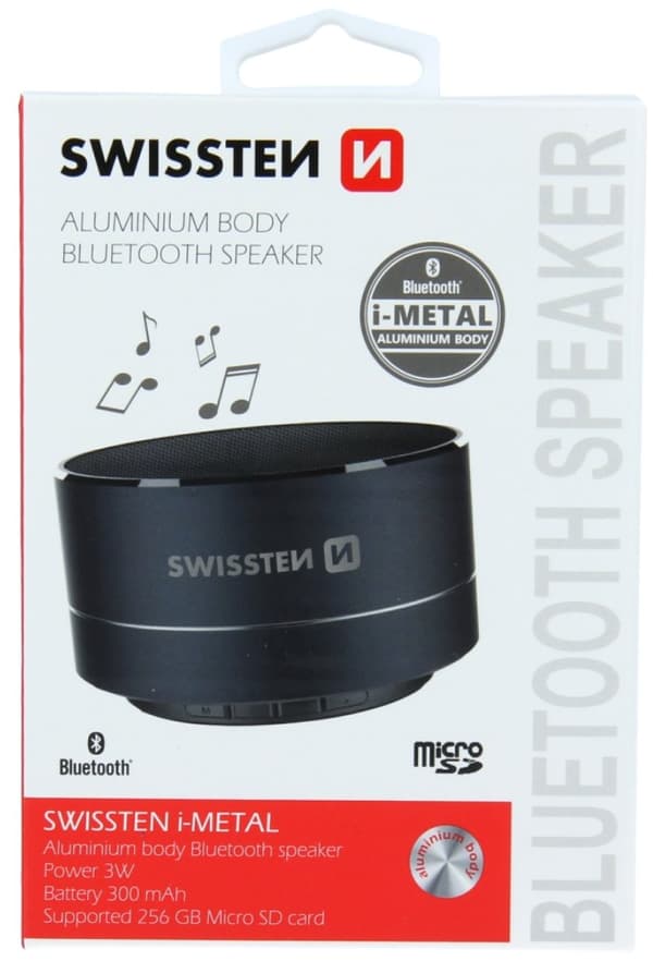 Swissten Bluetooth Reproduktor I-Metal Černý