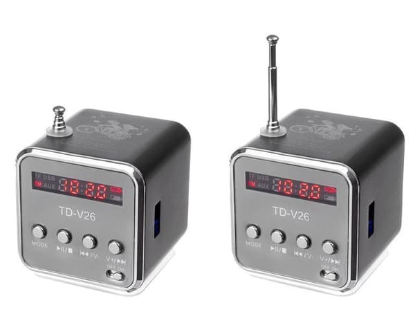 RoGer Bluetooth Wireless Speaker with FM Radio / Handsfree / LED / AUX / USB / 3W