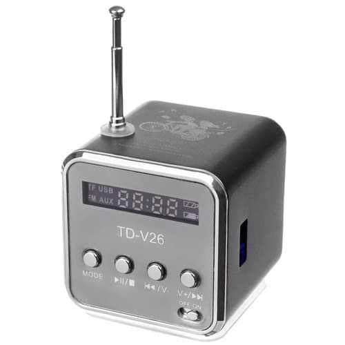 RoGer Bluetooth Wireless Speaker with FM Radio / Handsfree / LED / AUX / USB / 3W