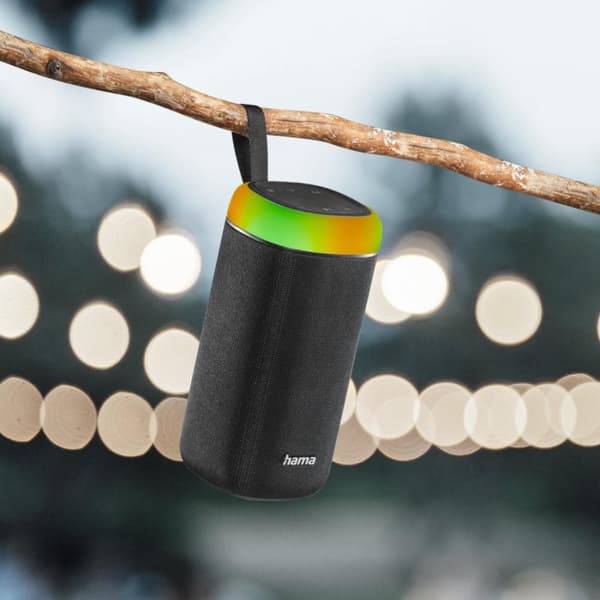 Hama "Shine 2.0" Bluetooth® Loudspeaker, LED, Splash-Protected, 30W, blk