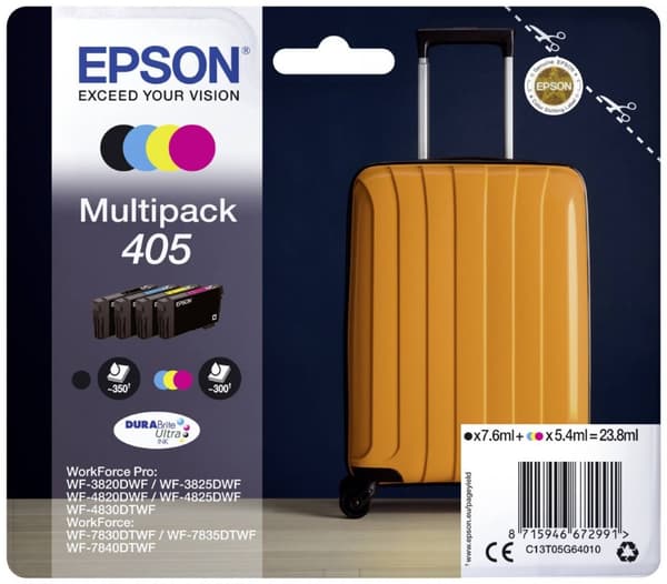 Epson 405 DURABrite Ultra Ink ink cartridge 1 pc(s) Original Standard Yield Black, Cyan, Magenta, Yellow