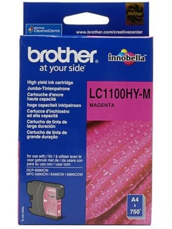 BROTHER LC-1100 ink cartridge magenta high capacity 16ml 750 pages 1-pack