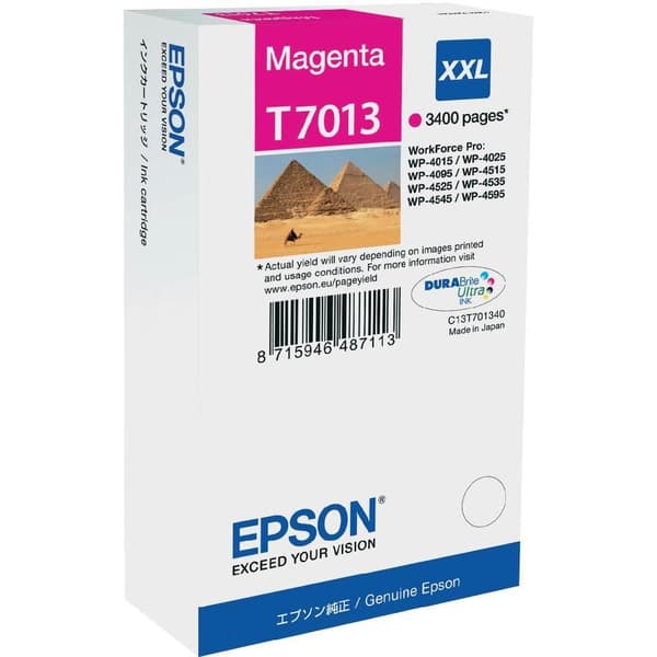 Epson T7013 - XXL size - magenta - original - ink cartridge