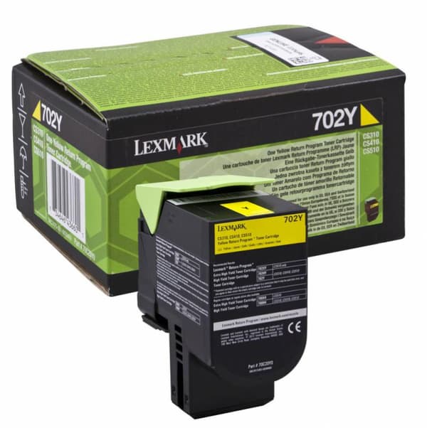 Lexmark 702Y R toner cartridge 1 pc(s) Original Yellow