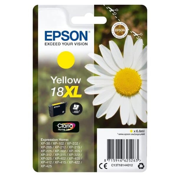 Epson 18XL - XL - yellow - original - ink cartridge