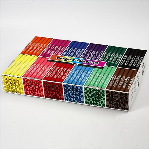 Colortime tuschpennor - Basfärg Set 1 - 5 mm - 288 st