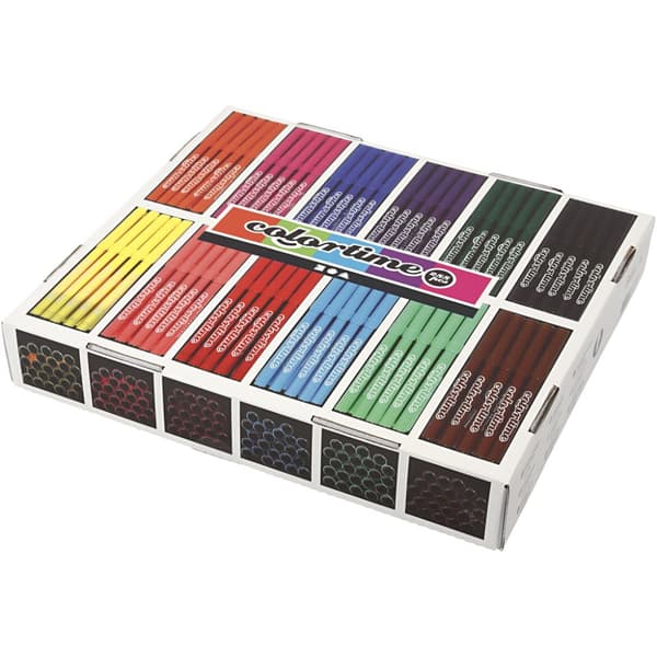 Colortime Tusch - Mixade Färger - 2 mm - 288 st