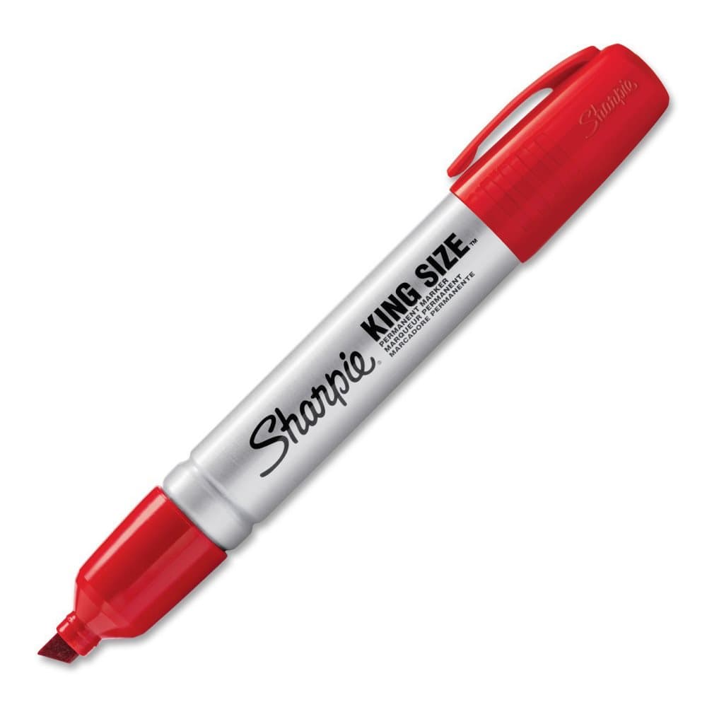 Sharpie King Size Permanent Marker, permanent markør, vinklet spids,