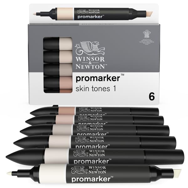 Markørpenn ProMarker Sett 6 Skin tones Winsor & Newton