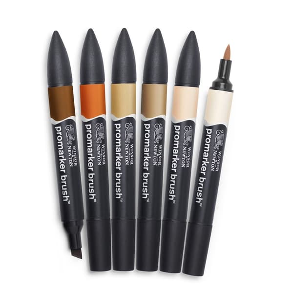 Brushmarker Skin Tones 6-pack Winsor & Newton