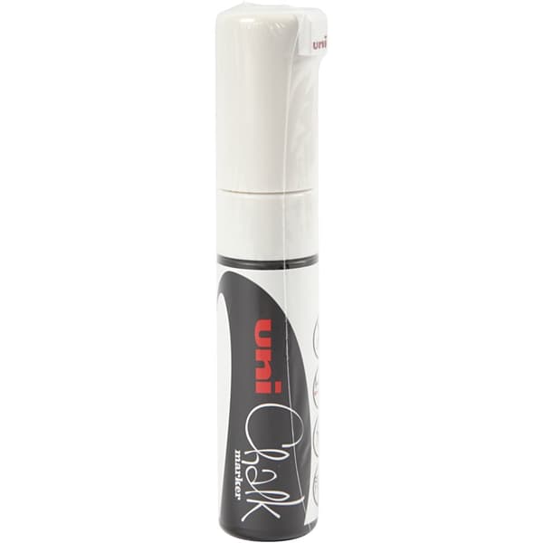 Tuschpennor Chalk Marker 8 mm Vit 1 st
