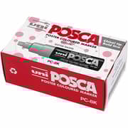 Posca Tusj, ass. farger, nr. PC-8K, strek 8 mm, bred, 6 stk./ 1 pk.