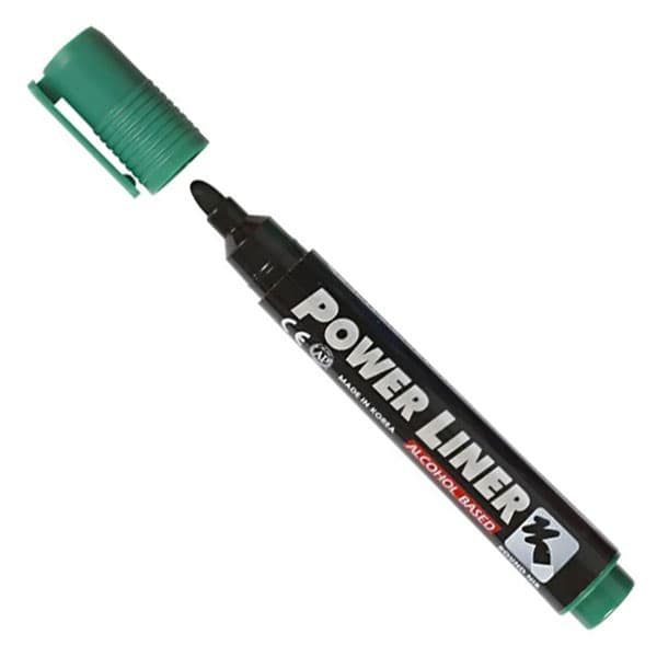 Power Liner Permanent Tusch - 1,5-3 mm - 12 färger