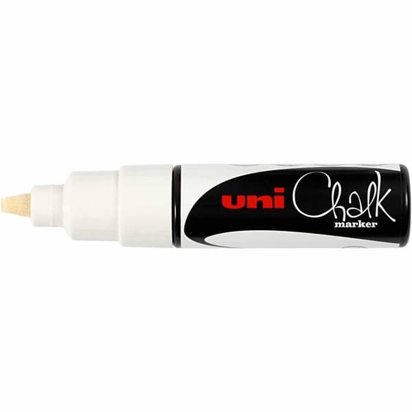 Chalk Marker - Vit - Spets: 8 mm