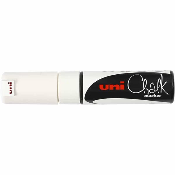 Chalk Marker - Vit - Spets: 8 mm