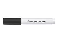 Märkpenna PILOT Pintor F svart 6st