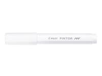 Märkpenna PILOT Pintor F vit 6st