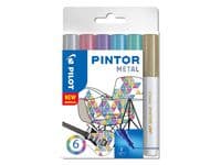 Märkpenna PILOT Pintor F Metal Mix 6/fp