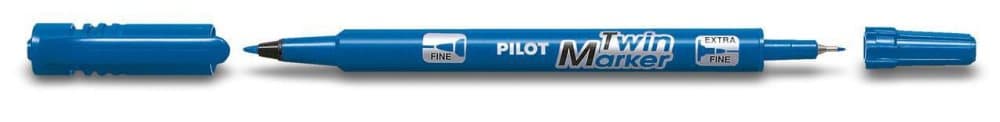 Märkpenna PILOT BG Twin Marker Blå 10st