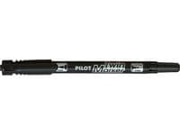 Märkpenna PILOT BG Twin Marker Svart 10st