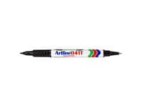 Märkpenna ARTLINE 041T 2-i-1 rund svart 12st