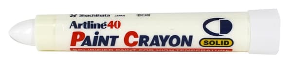 Märkkrita ARTLINE 40 Paint Cray rund vit 12st