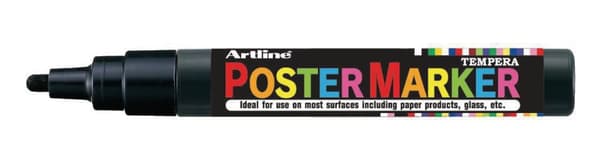 Märkpenna ARTLINE Postermarker 2mm svart 12st