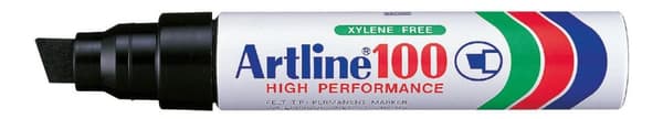 Märkpenna ARTLINE 100 sned 12mm svart 6st