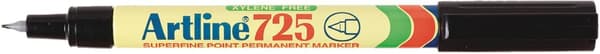 Märkpenna ARTLINE 725 rund SF svart 12st