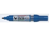 Märkpenna PILOT V Super Color rund blå 10st