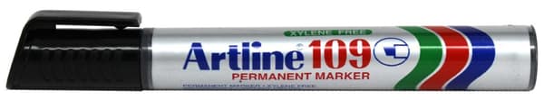 Märkpenna ARTLINE 109 sned 2-4mm svart 12st
