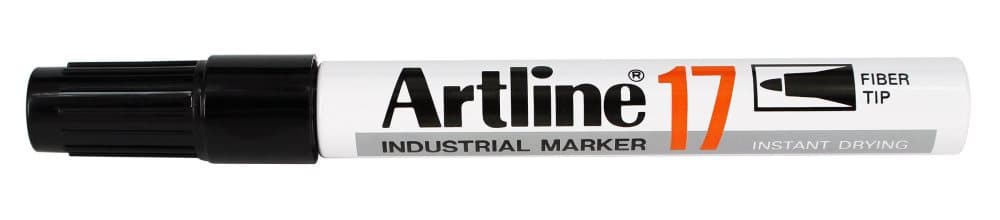 Märkpenna ARTLINE 17 Industri rund svart 12st
