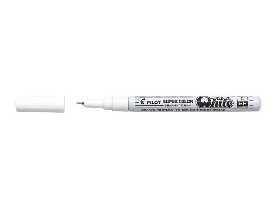 Märkpenna PILOT Super Color EF vit 12st