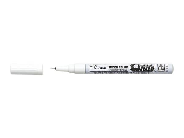 Märkpenna PILOT Super Color EF vit 12st