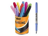 Märkpenna BIC i pennkopp 10 färger