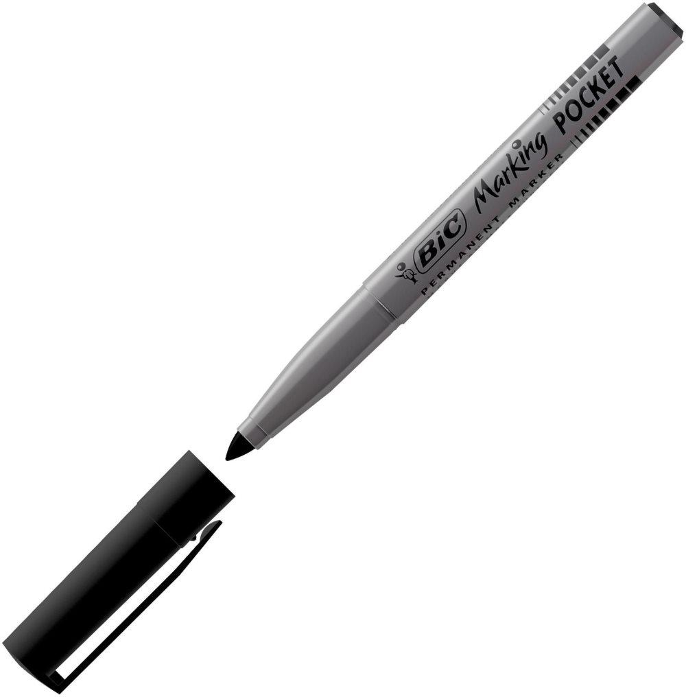 Märkpenna BIC 1445 pocket svart 12st