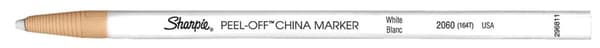 Märkpenna vax SHARPIE China vit 12st