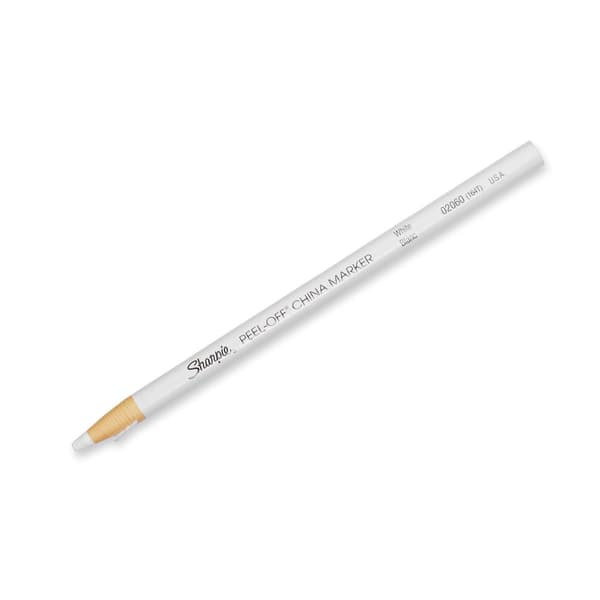 Märkpenna vax SHARPIE China vit 12st
