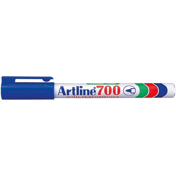 Märkpenna ARTLINE 700 perm. 0,7mm blå 12st