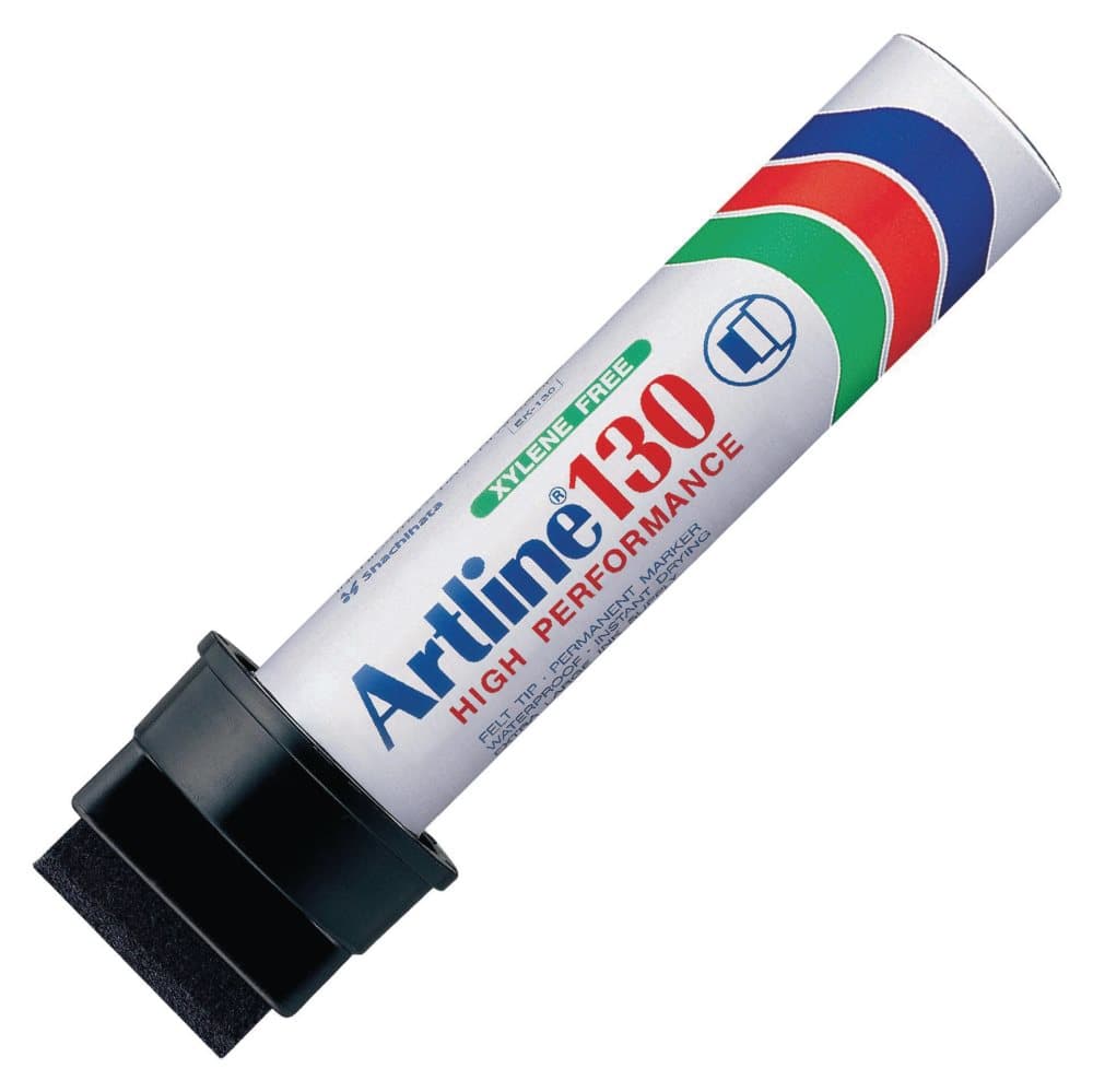 Märkpenna ARTLINE 130 rak 30mm svart 6st