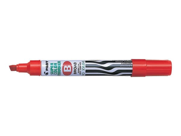 Märkpenna PILOT Super Color B röd 12st