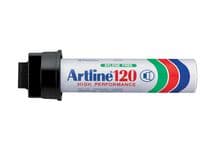Märkpenna ARTLINE 120 rak 20mm svart 6st