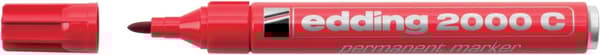 Märkpenna EDDING 2000C röd 10st