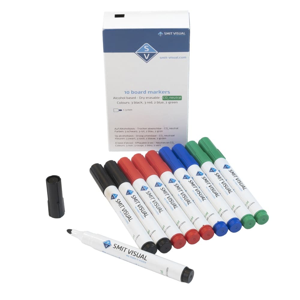 Brädmarkörer, 10 stycken, assorterade