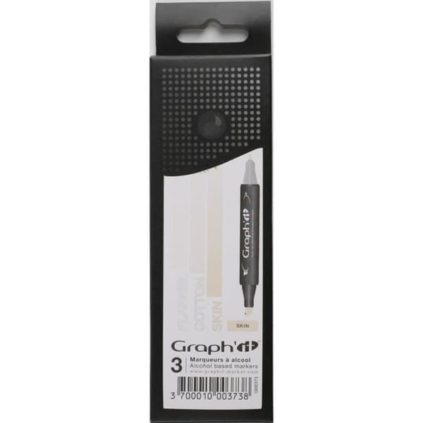 Set 3 Graph'it Alcohol Markers - Gradient Skin - Graph'it