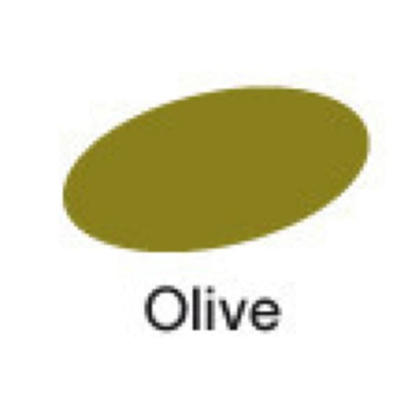 Alkoholmarkör - Graph'it - 8290 Oliv - Dubbel spets, fin och bred - Ergonomisk design - Ogenomskinlig