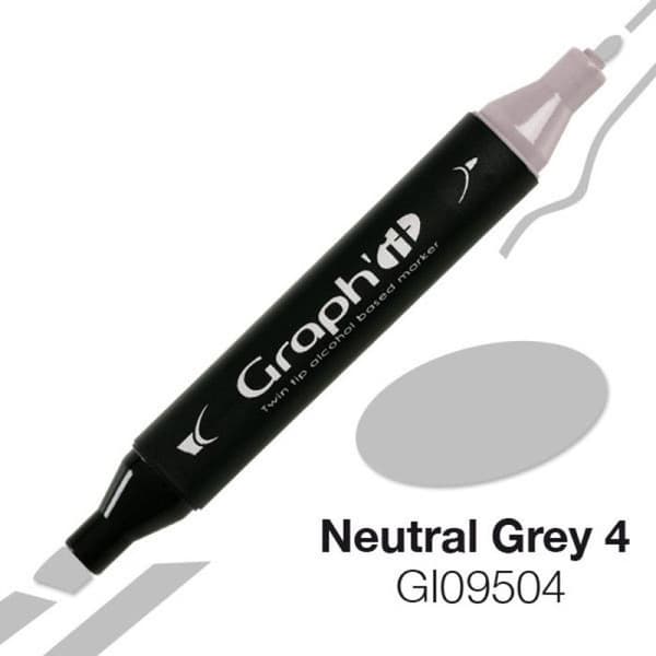 Alkoholpenna - Graph'it - Neutral Grey 5 - Dubbelsidig japansk - Opaque - 16 mm i diameter