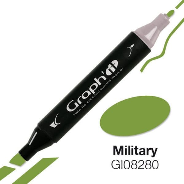 Marquer à l'alcool Graph'it 8280 Militär