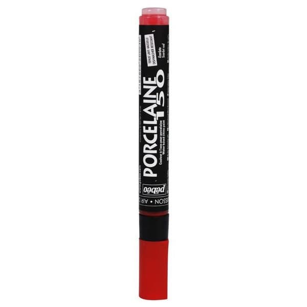 Färgpennor för porslin - PEBEO - Standard - Skarlet röd - 20ml - Oföränderlig