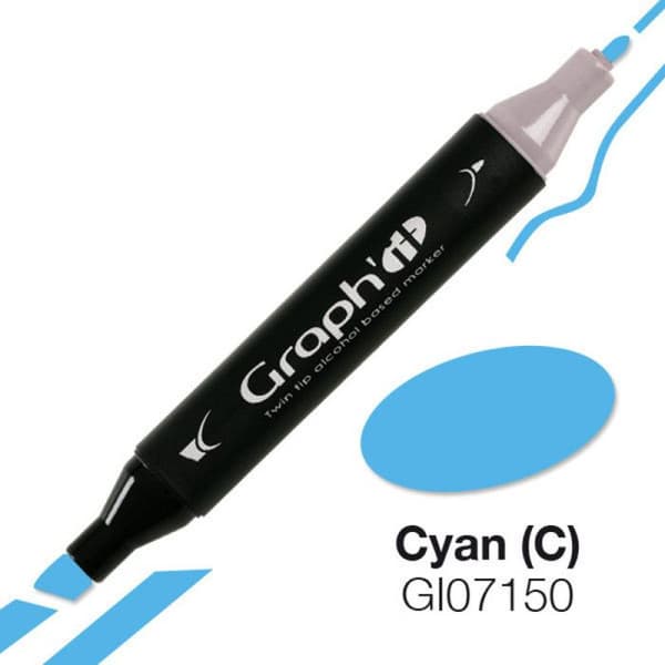 Grafit 7150 Cyan alkoholmarkör
